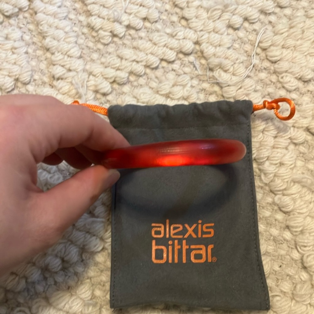 Alexis Bittar Red Bangle Bracelet